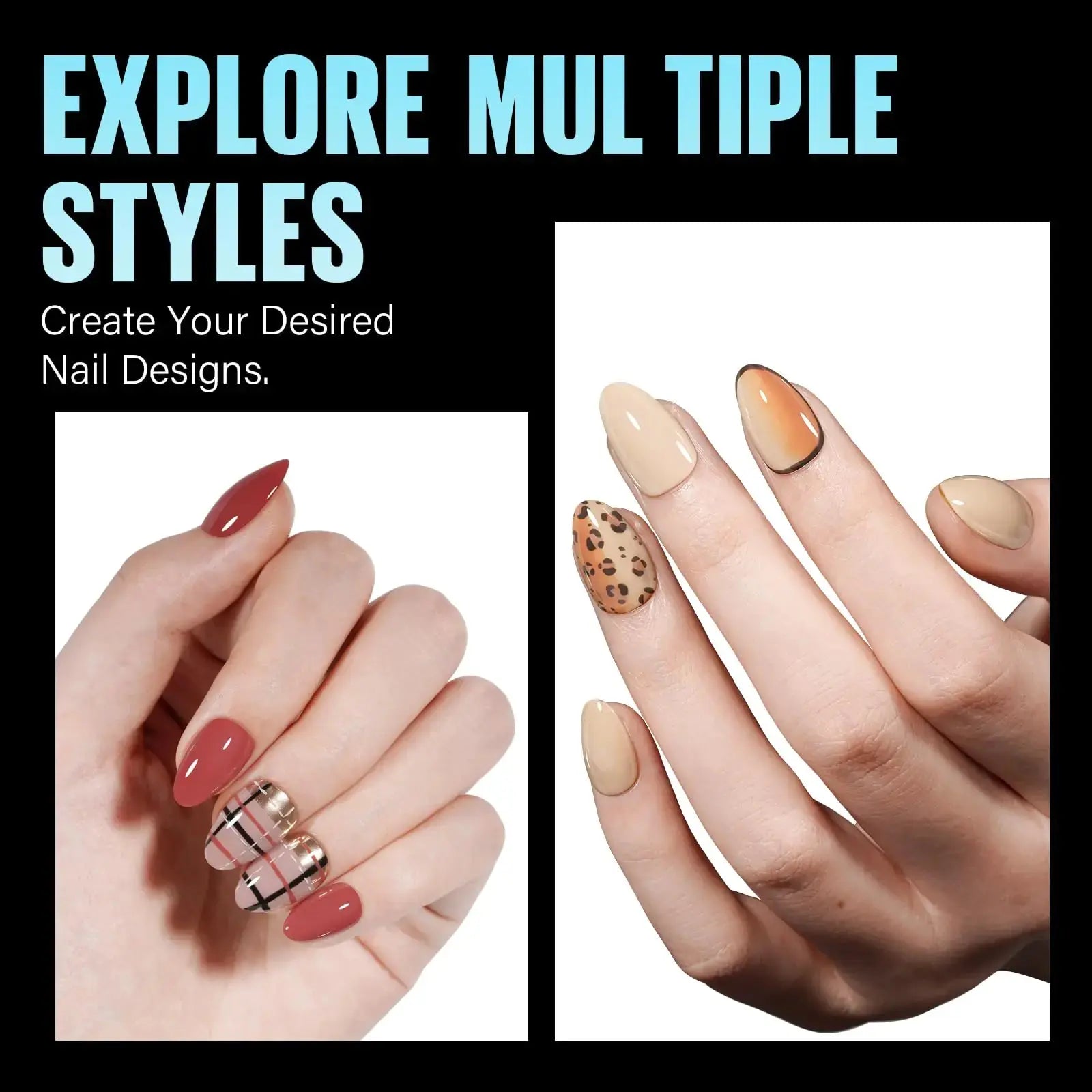 240Pcs Full Cover False Nails for Extension_Vivareflex_Online