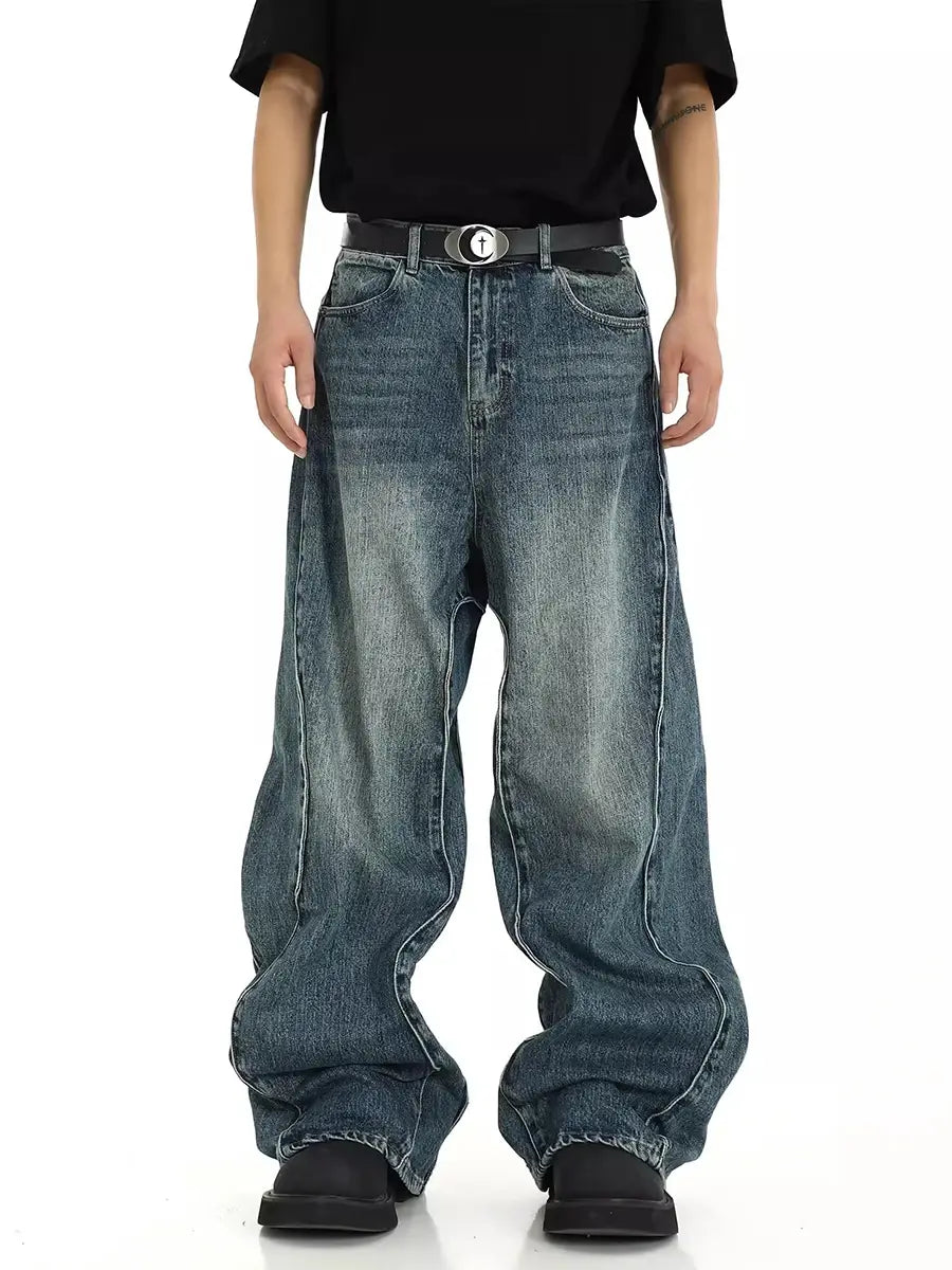 Twisted Seam Men Baggy Jeans Vivareflex Online