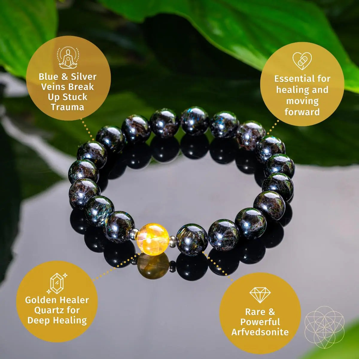The Arfvedsonite Deep Healing Bracelet Conscious Items
