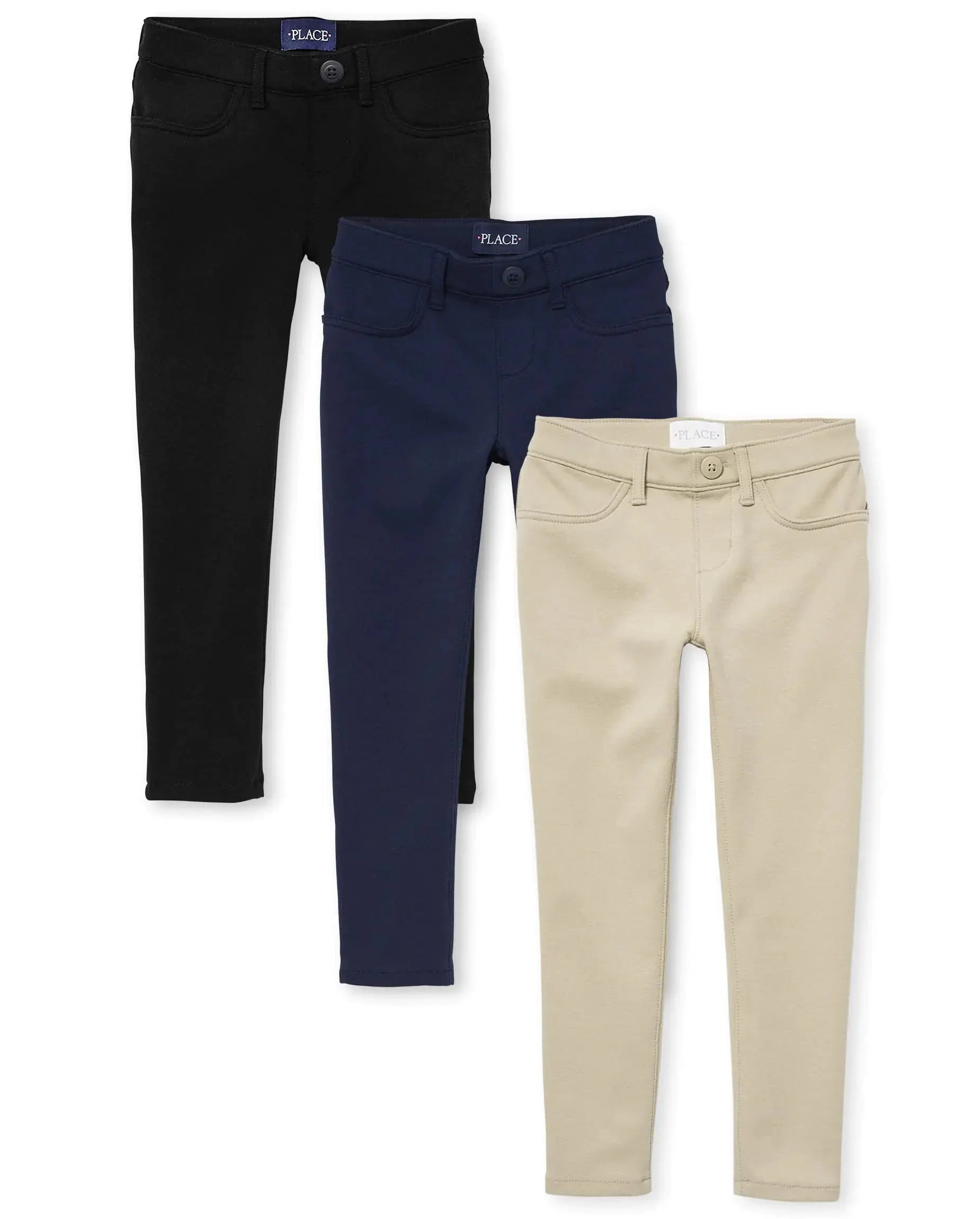 The Children's Place Girls' Ponte Knit Pull on Jeggings_Vivareflex_Online