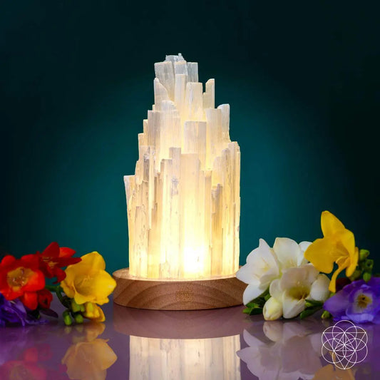 The Cleanse-All Selenite Lamp - 2 Pounds of Healing Power Conscious Items