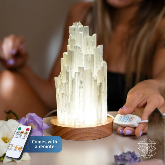 The Cleanse-All Selenite Lamp - 2 Pounds of Healing Power Conscious Items