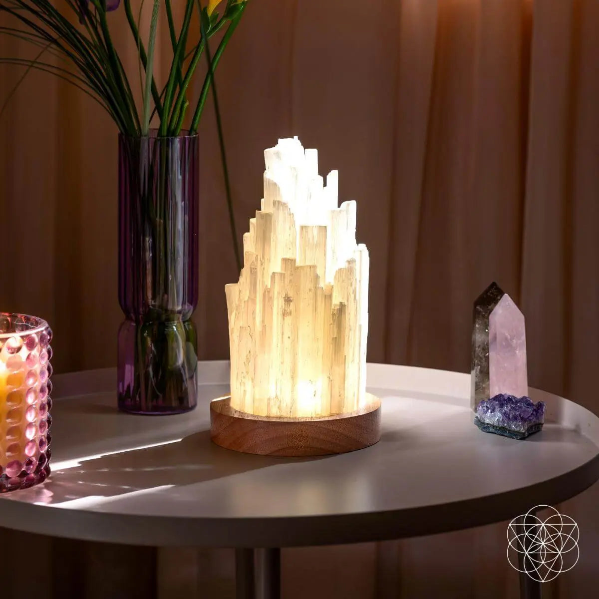 The Cleanse-All Selenite Lamp - 2 Pounds of Healing Power Conscious Items