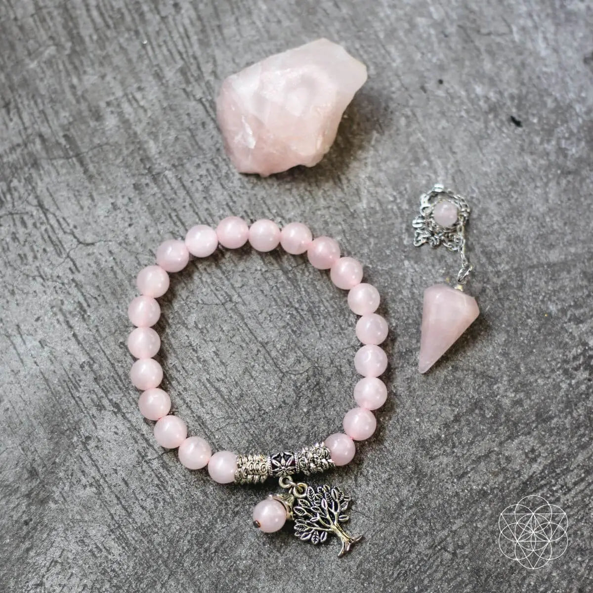 The Rose Quartz Healing Crystal Set Conscious Items