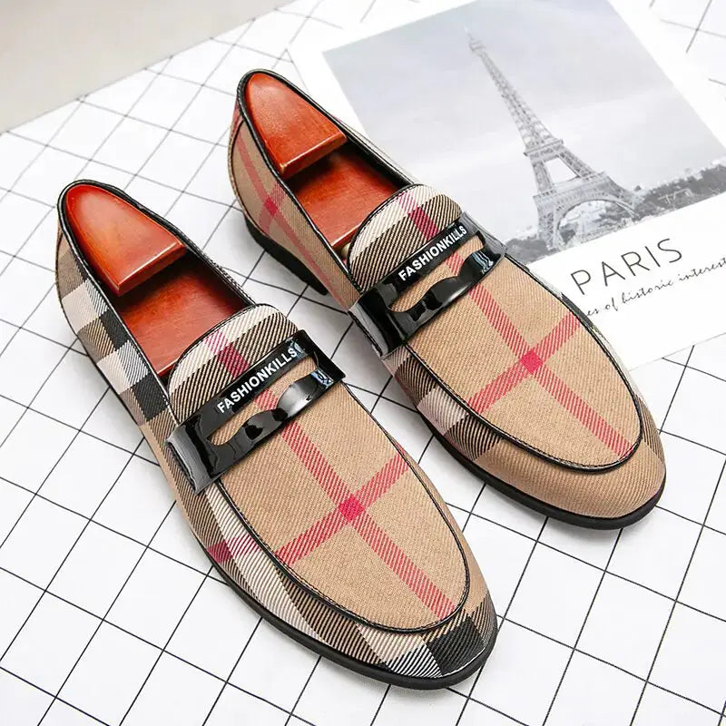 The Roveleto - Italian Fashion style Leather Loafers For Men Vivareflex Online