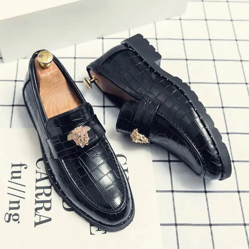 The Roveleto - Italian Fashion style Leather Loafers For Men Vivareflex Online