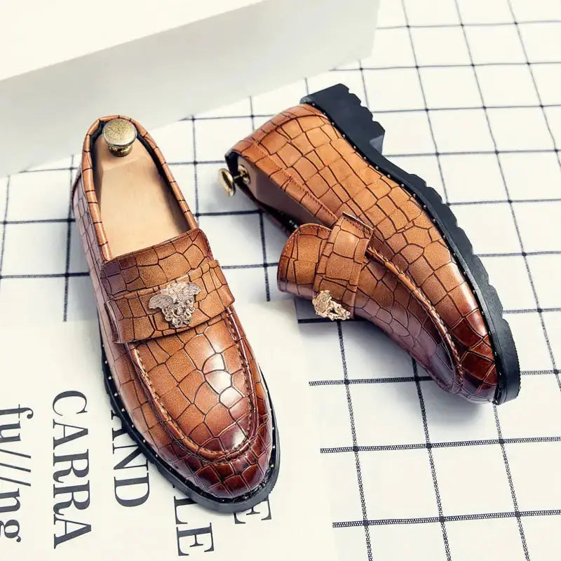 The Roveleto - Italian Fashion style Leather Loafers For Men Vivareflex Online
