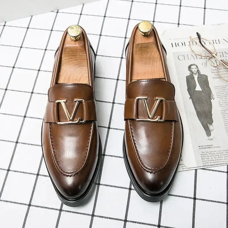 The Roveleto - Italian Fashion style Leather Loafers For Men Vivareflex Online