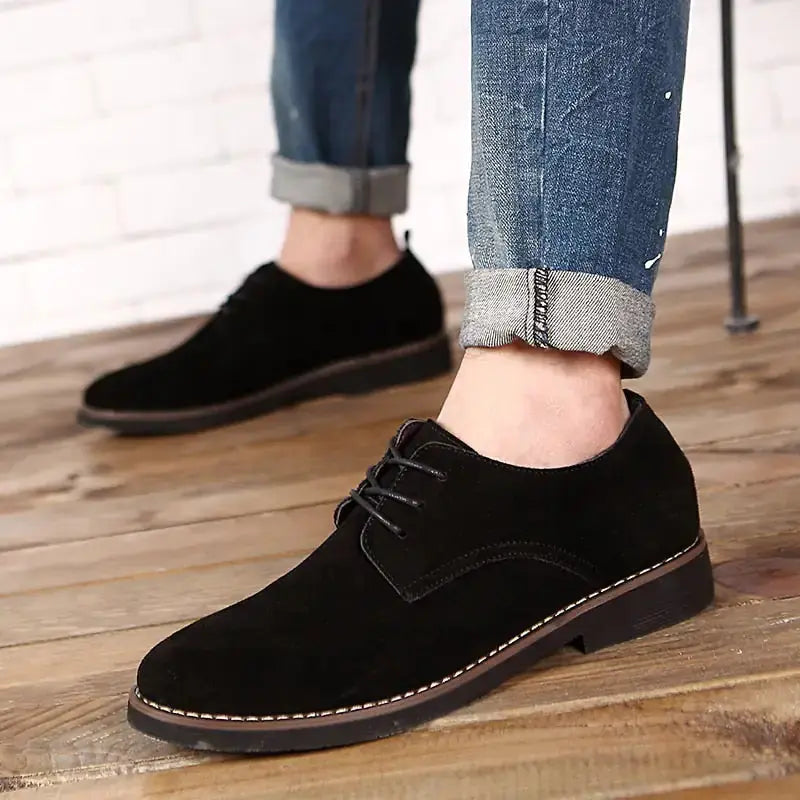 The Roxida - Suede Leather Oxford Shoes For Men Vivareflex Online
