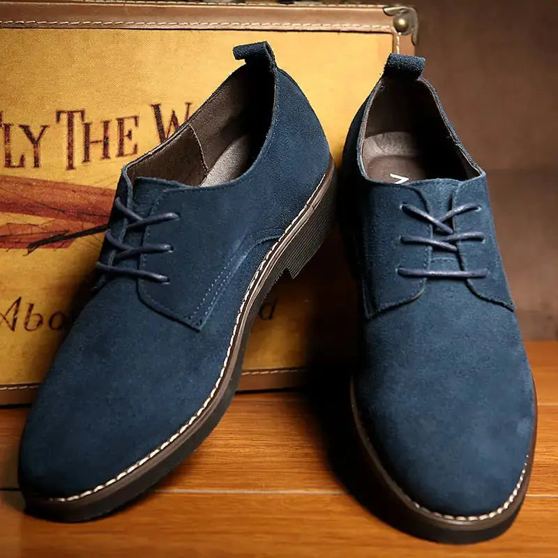 The Roxida - Suede Leather Oxford Shoes For Men Vivareflex Online