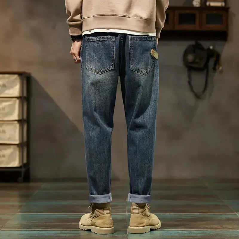 Thicken Denim Trousers Fleece Loose Fit Winter Jeans For Men Vivareflex Online