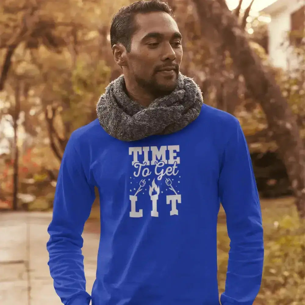 Time to Get Lit Men Long Sleeve Vivareflex Online