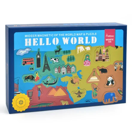 Hello World! Magnetic World Map - Vivareflex Online