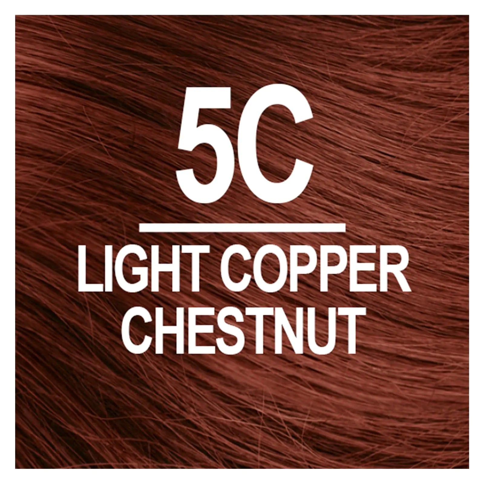 Tinte permanente para el cabello Naturtint 5C castaño cobrizo claro (paquete de 6), sin amoníaco, vegano, sin crueldad animal, hasta un 100 % de cobertura de canas, resultados duraderos 