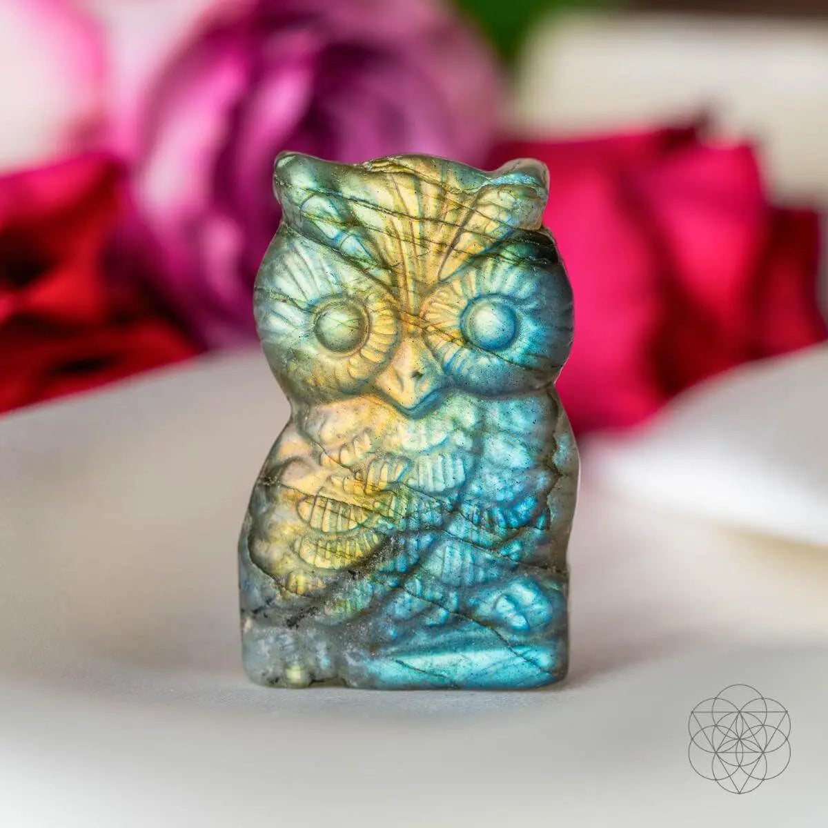 Token of Wisdom - Labradorite Owl Talisman Conscious Items
