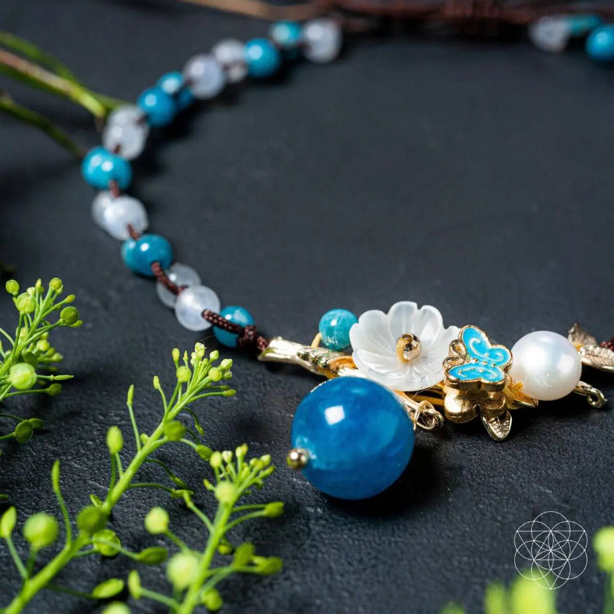 Triple Crystal Anklet of Positivity Conscious Items