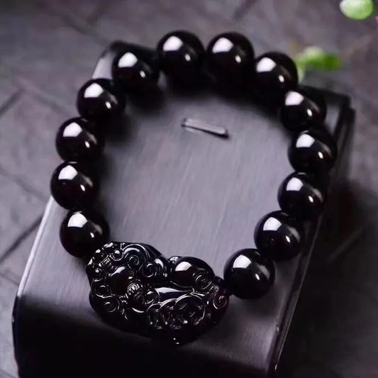 Obsidian Bracelet - Power of Natural Healing