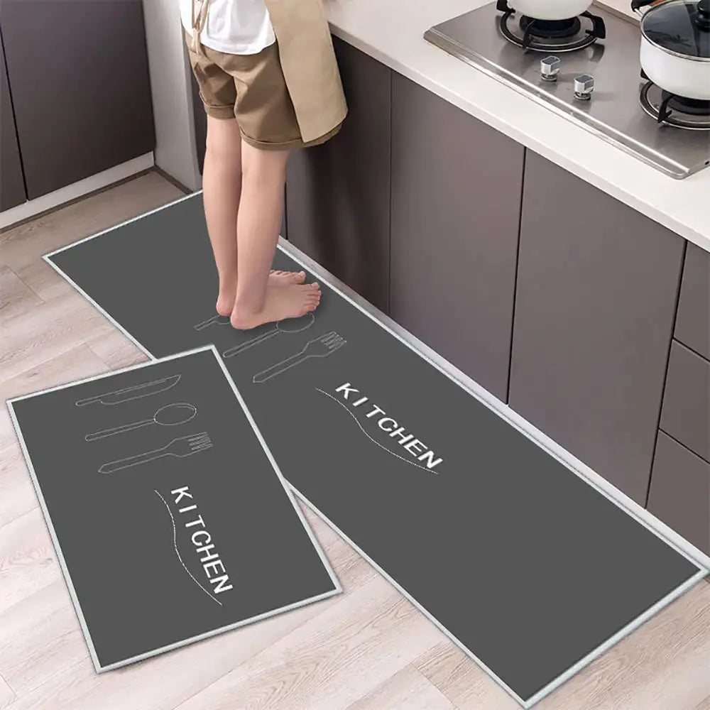 Tapis de cuisine antidérapant moderne