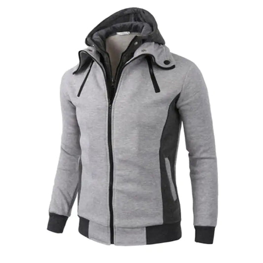 Double Zipper Hoodie Jacket for Men Vivareflex Online