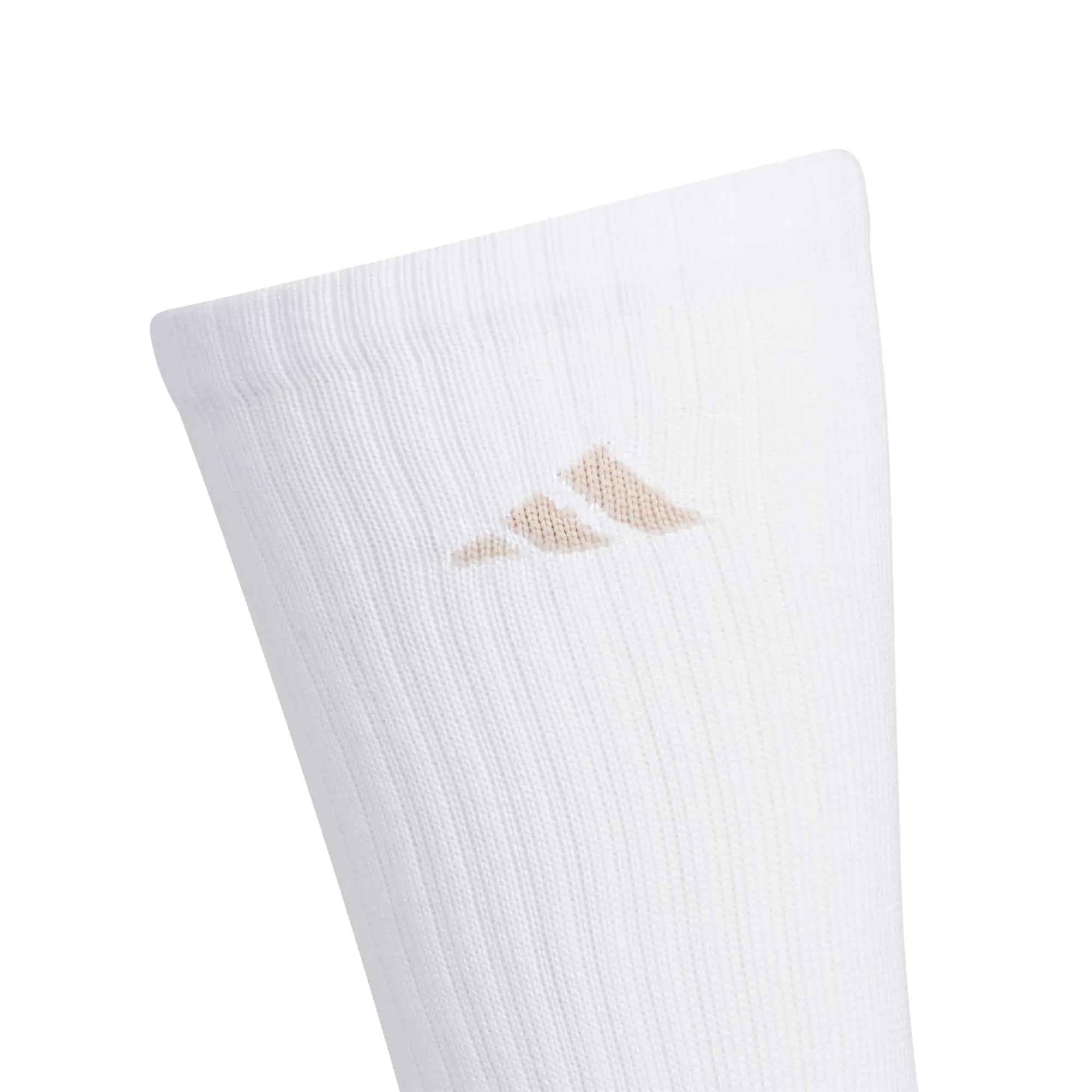 adidas Men's Athletic Cushioned Crew Socks with Arch Compression for a Secure Fit (6-Pair) Large White/Wonder Beige/Alumina Beige