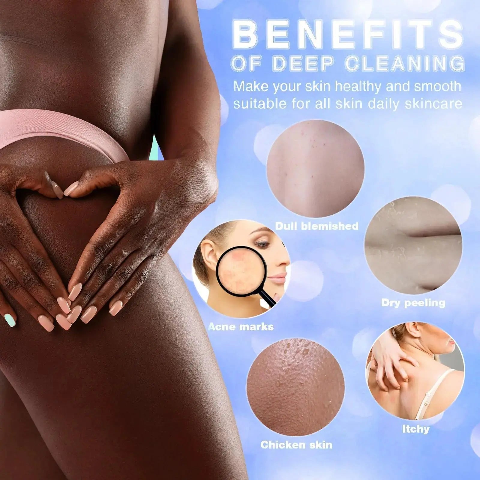 3 Piece Bright Style African Exfoliating Shower Set_Vivareflex_Online