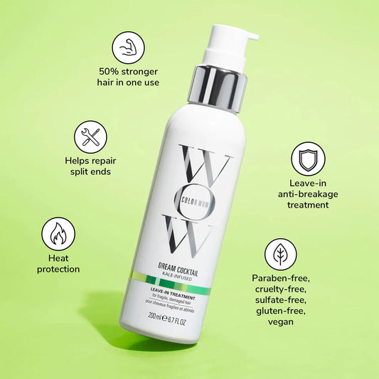 COLOR WOW Dream Cocktail Kale-Infused Leave-In Treatment – Reduce Breakage & Strengthen Hair - Vivareflex Online