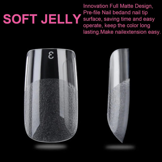 UNA GELLA Short Square Fake Nails - Vivareflex Online