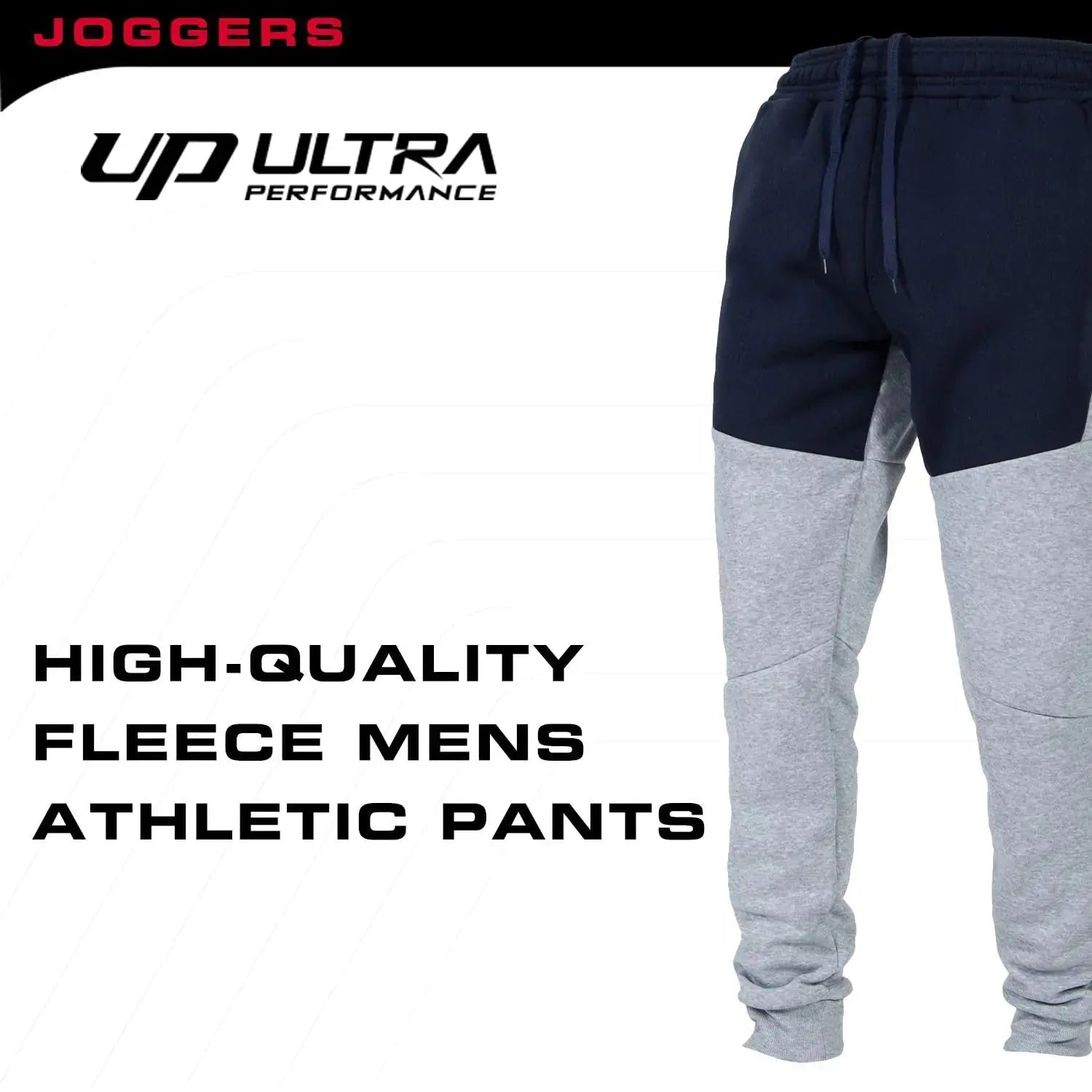 Ultra Performance 3 Pack Fleece Active Tech Joggers for Men, Mens Sweatpants_Vivareflex_Online