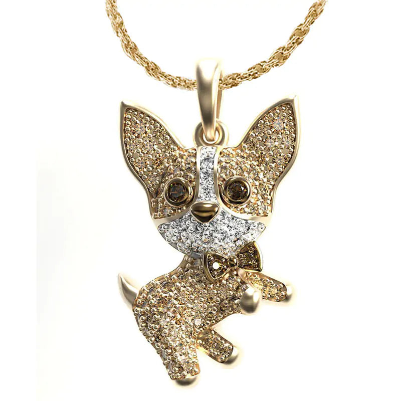 Unique Bond Chihuahua Dog Necklace Pendant_Vivareflex_Online