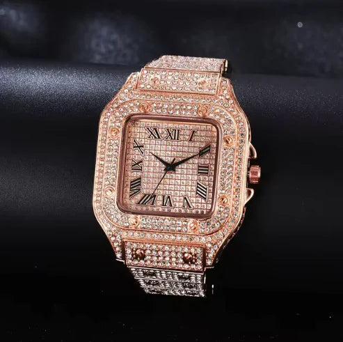 Unisex Moissanite Bust Down Watch_Vivareflex_Online