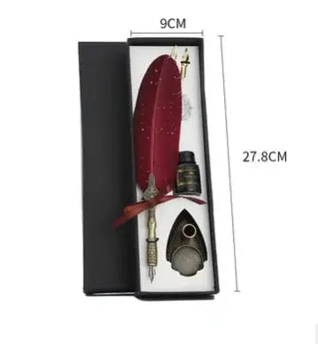 Upscale Calligraphy Feather Dip Pen Set - Vivareflex Online