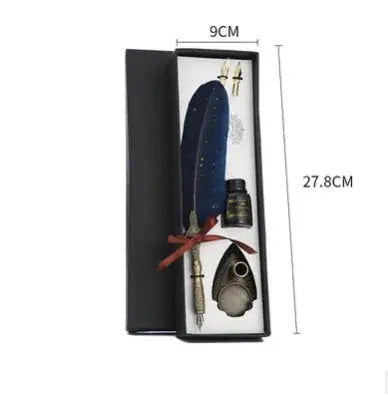 Upscale Calligraphy Feather Dip Pen Set - Vivareflex Online