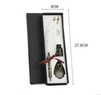 Upscale Calligraphy Feather Dip Pen Set - Vivareflex Online