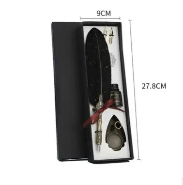 Upscale Calligraphy Feather Dip Pen Set - Vivareflex Online