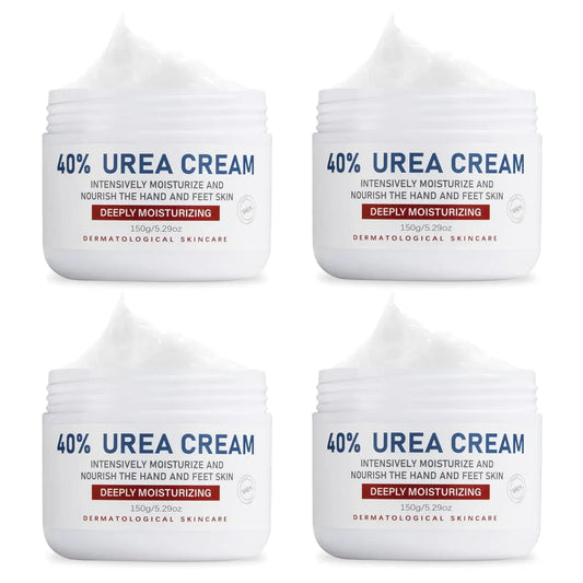 Urea Cream 40 Percent, Urea Foot & Hand Cream for Dry Cracked, 40 per Urea Lotion for Feet Maximum Strength (4 Packs) 5.29 Ounce (Pack of 4) - Vivareflex Online