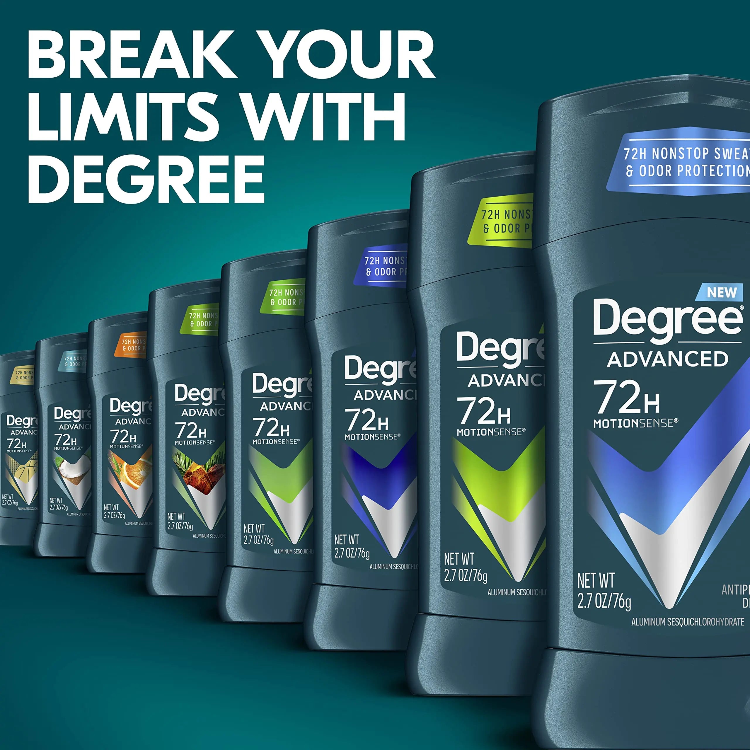 Degree Men Cool Rush Antiperspirant Deodorant - 72-Hour Protection, 4-Pack Vivareflex Online