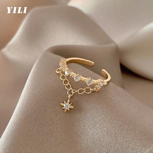 Star Pendant Open Ring for Women Vivareflex Online