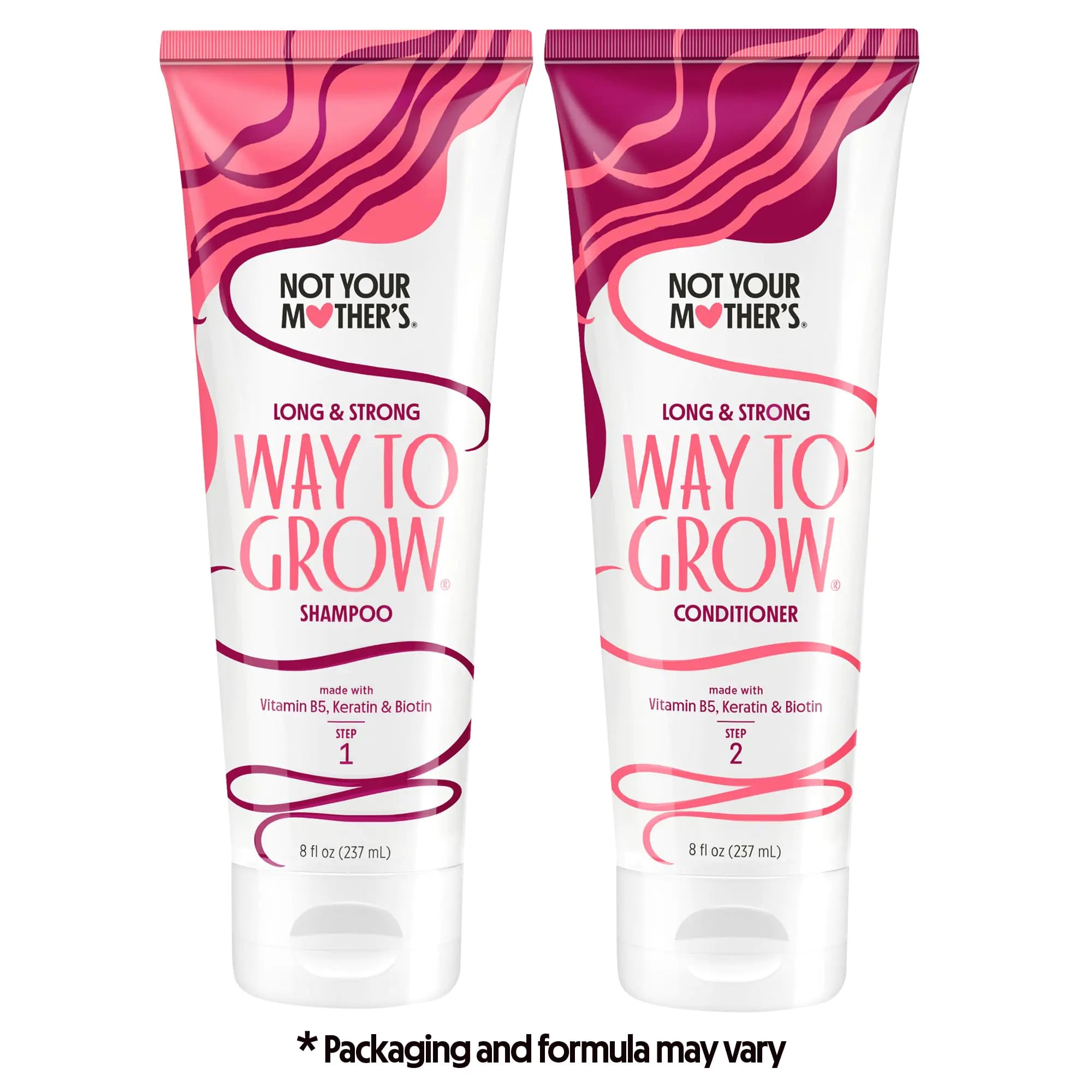 Champú y acondicionador Not Your Mother's Way to Grow (paquete de 2) - 8 fl oz - Ideal para todo tipo de cabello - Ayuda a limpiar, humectar e hidratar el cabello seco y dañado 