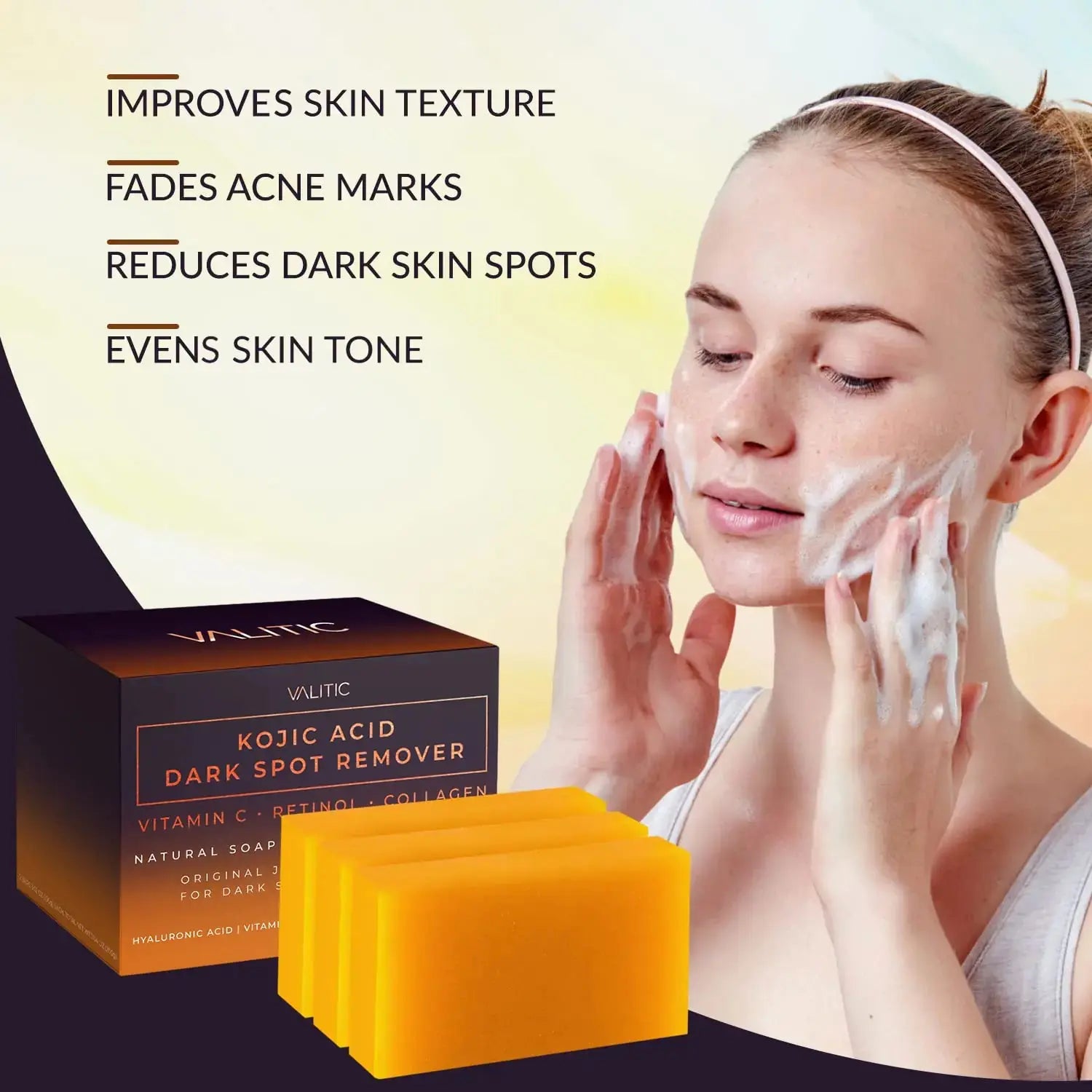 Valitic Unisex Kojic Acid Dark Spot Remover Bar_Vivareflex_Online