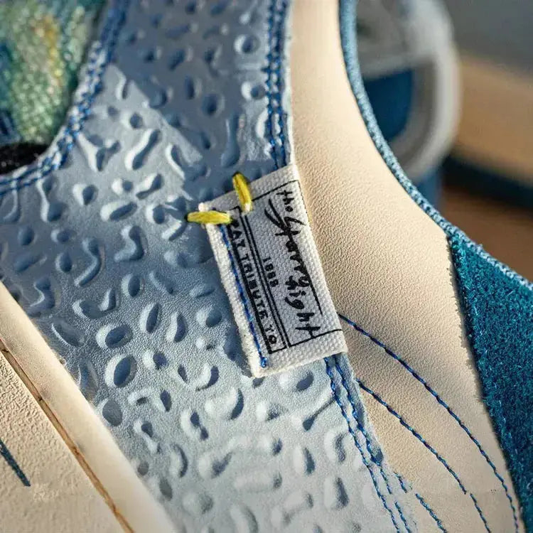 Van Gogh Starry Night Canvas Sneakers for Men Vivareflex Online