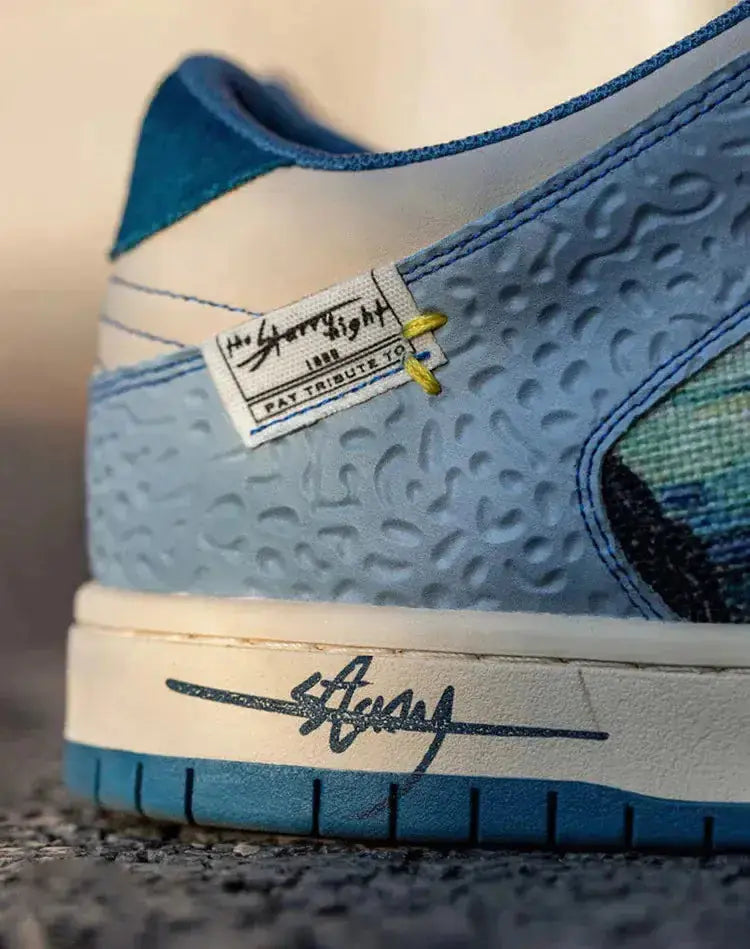 Van Gogh Starry Night Canvas Sneakers for Men Vivareflex Online
