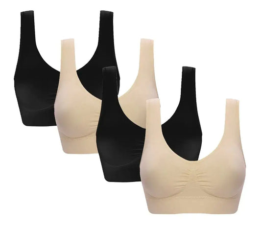 Vermilion 3 Pack Bird Seamless Comfortable Sports Bra_Vivareflex_Online
