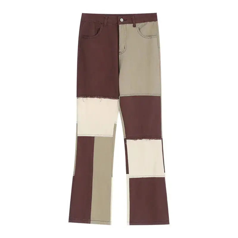 Vintage Colorblock Street Jeans for Men Vivareflex Online