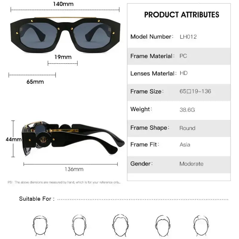 Vintage Punk Sunglasses for Men and Women Vivareflex Online