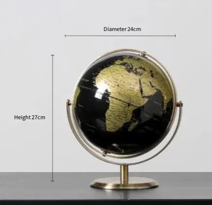 Vintage World Globe – 14cm Decorative Globe with Constellation Design - Vivareflex Online