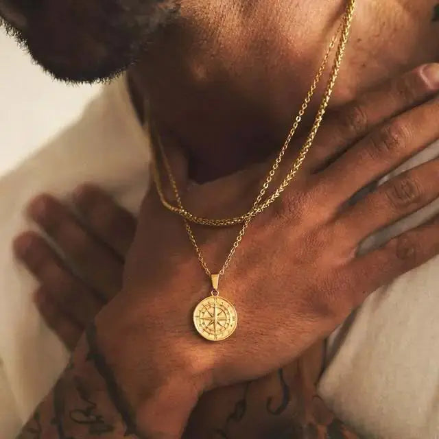Vnox Layered Necklaces For Men Vivareflex Online