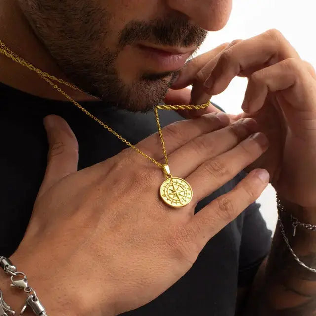 Vnox Layered Necklaces For Men Vivareflex Online