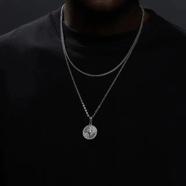 Vnox Layered Necklaces For Men Vivareflex Online