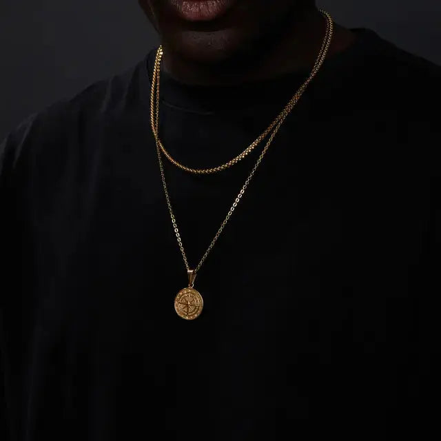Vnox Layered Necklaces For Men Vivareflex Online