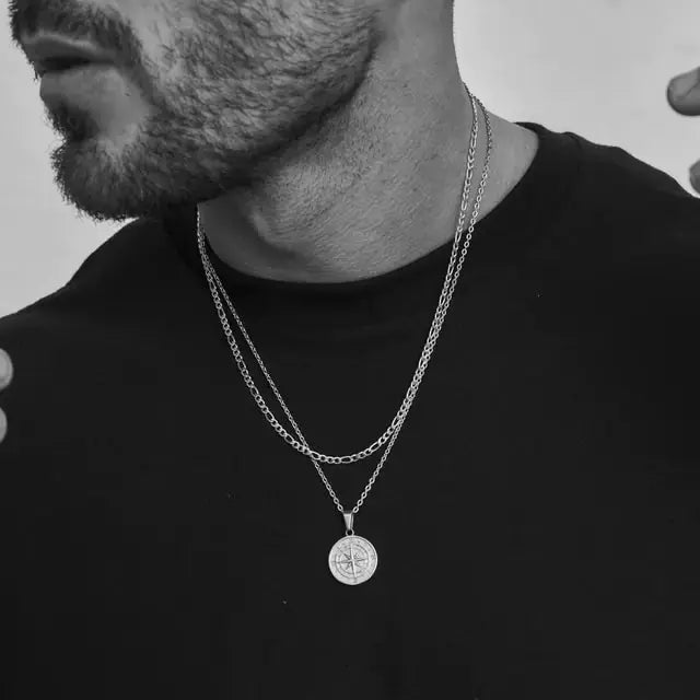 Vnox Layered Necklaces For Men Vivareflex Online